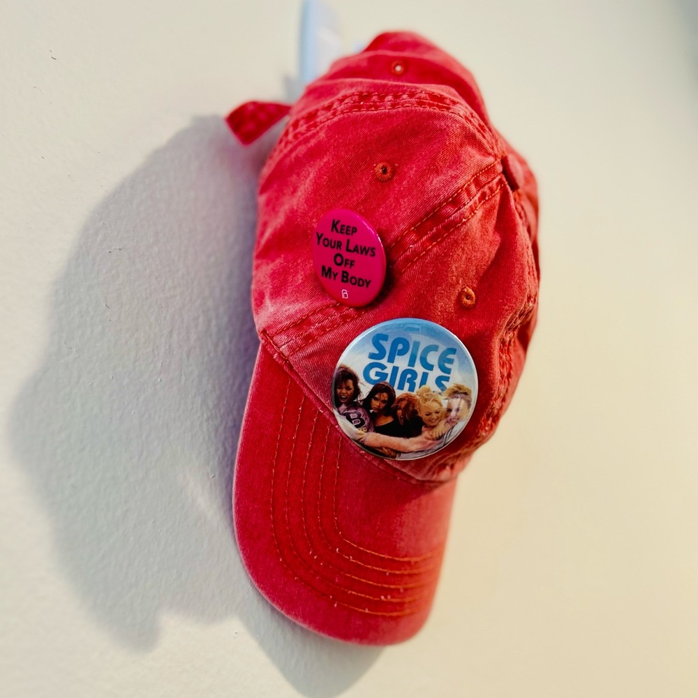 Light Red Cap with Pins